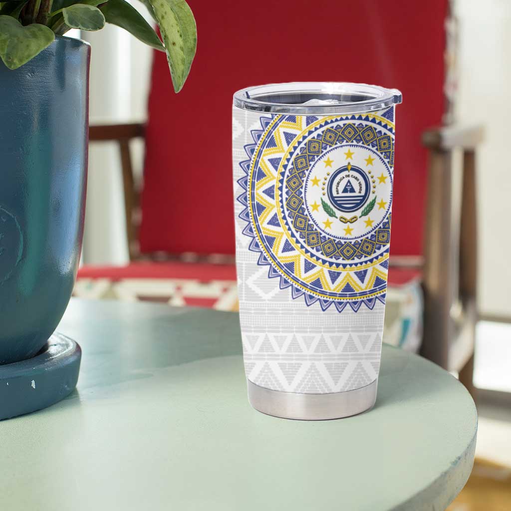 Cape Verde Tumbler Cup African Tribal Pattern