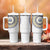 Cape Verde Tumbler With Handle African Tribal Pattern