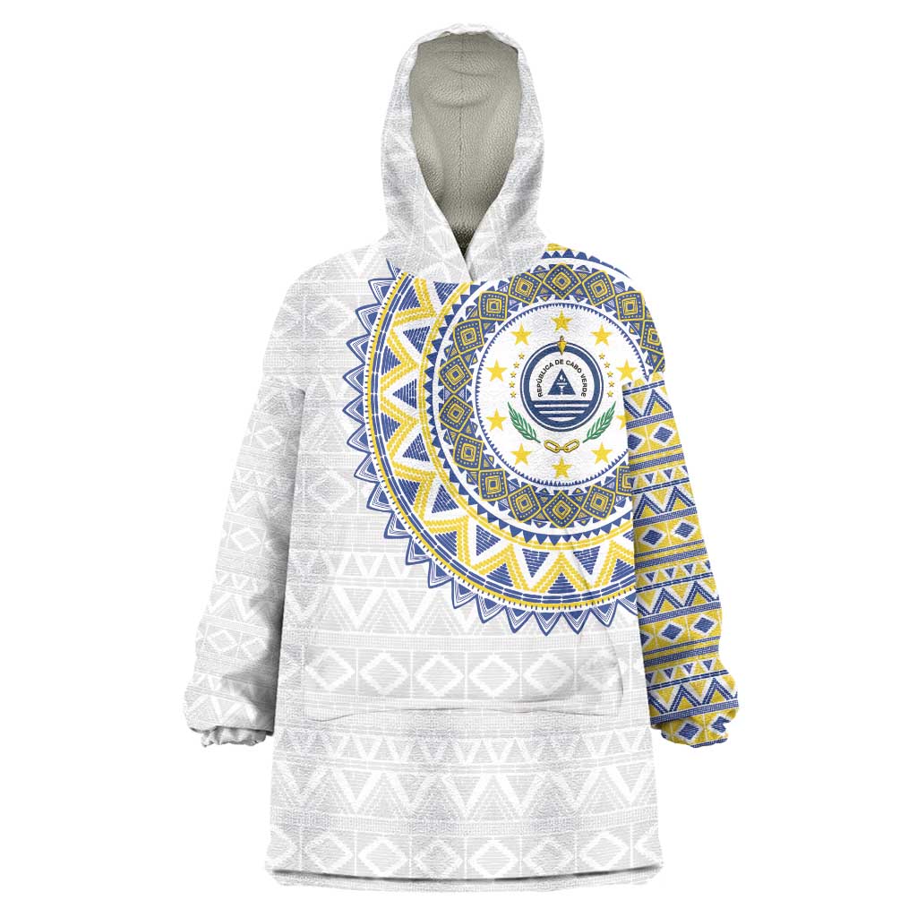 Cape Verde Wearable Blanket Hoodie African Tribal Pattern