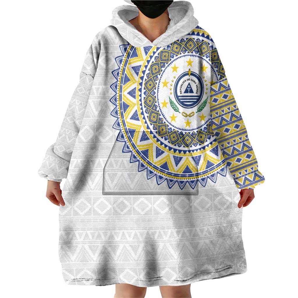 Cape Verde Wearable Blanket Hoodie African Tribal Pattern