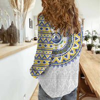 Cape Verde Women Casual Shirt African Tribal Pattern