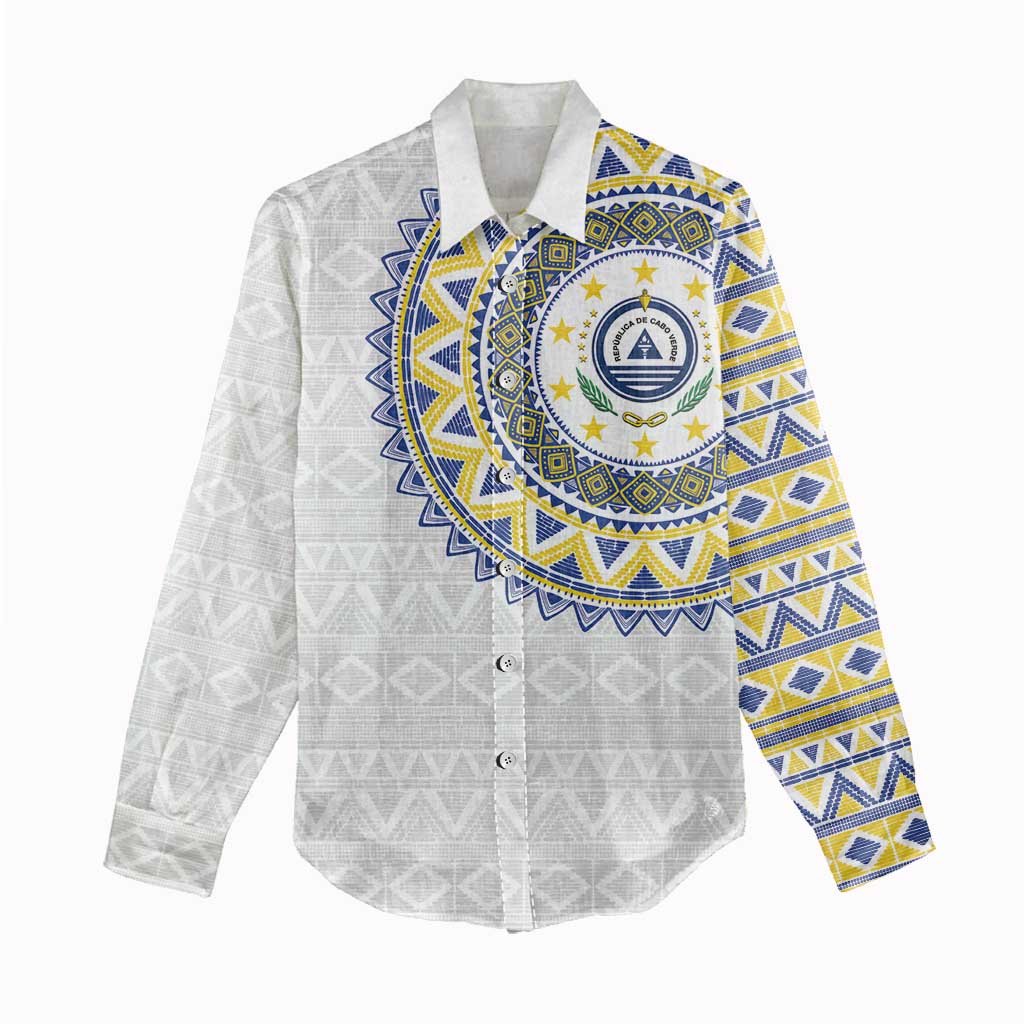 Cape Verde Women Casual Shirt African Tribal Pattern