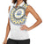 Cape Verde Women Sleeveless Polo Shirt African Tribal Pattern