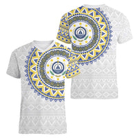Cape Verde Women V-Neck T-Shirt African Tribal Pattern
