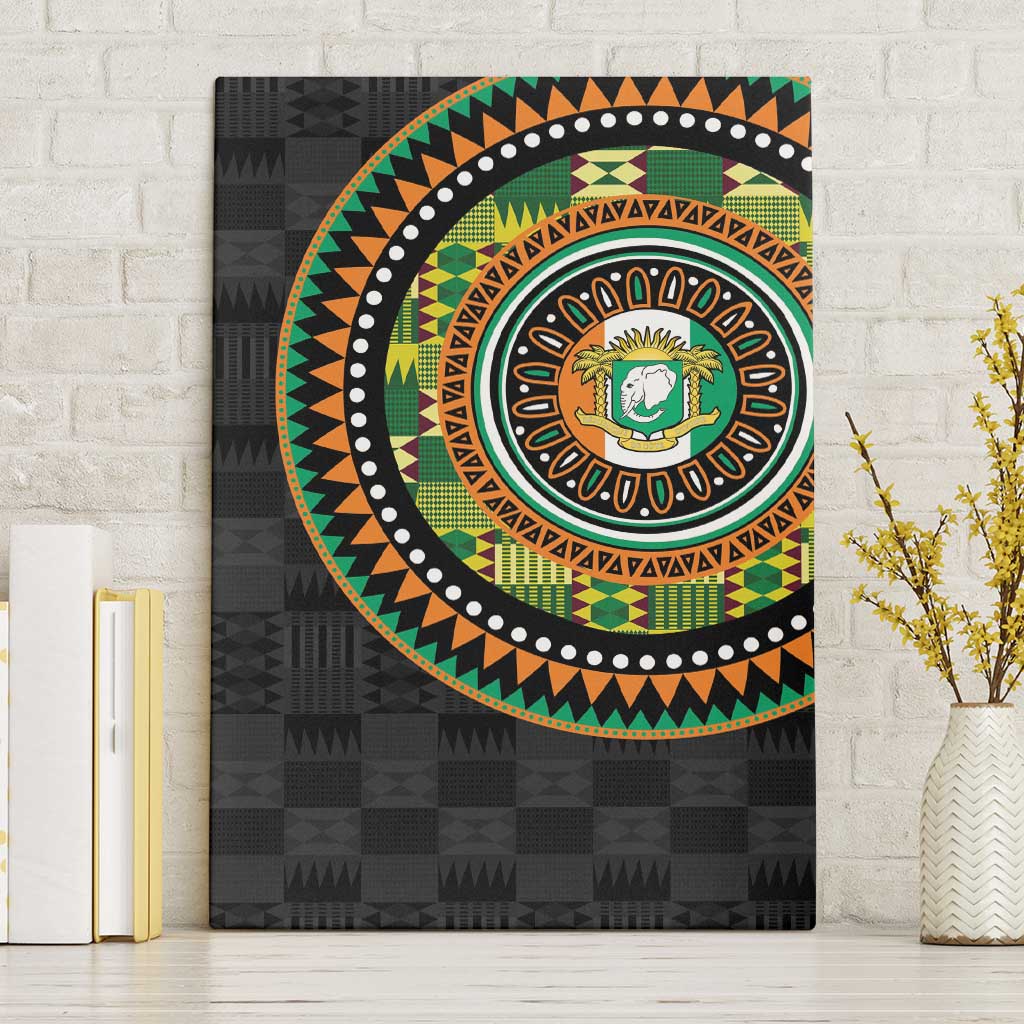 Ivory Coast Canvas Wall Art African Tribal Pattern