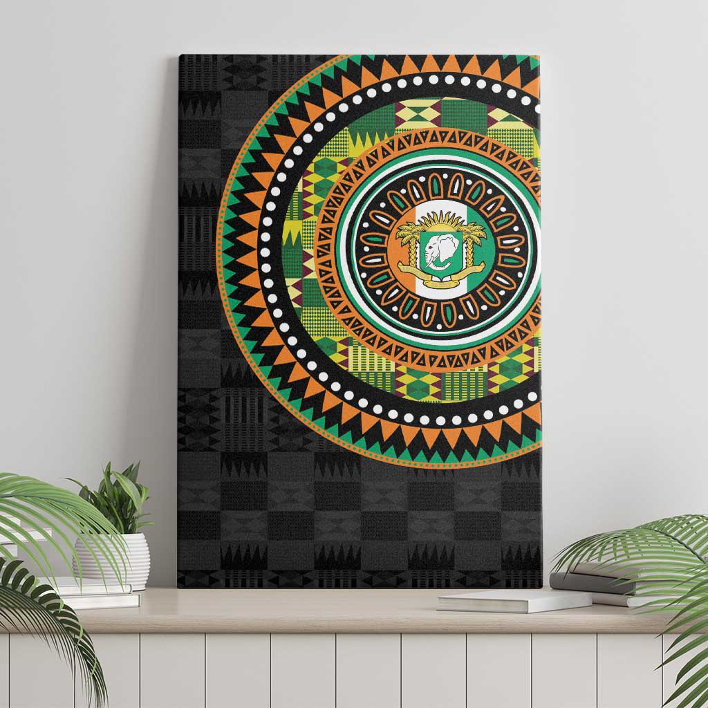 Ivory Coast Canvas Wall Art African Tribal Pattern