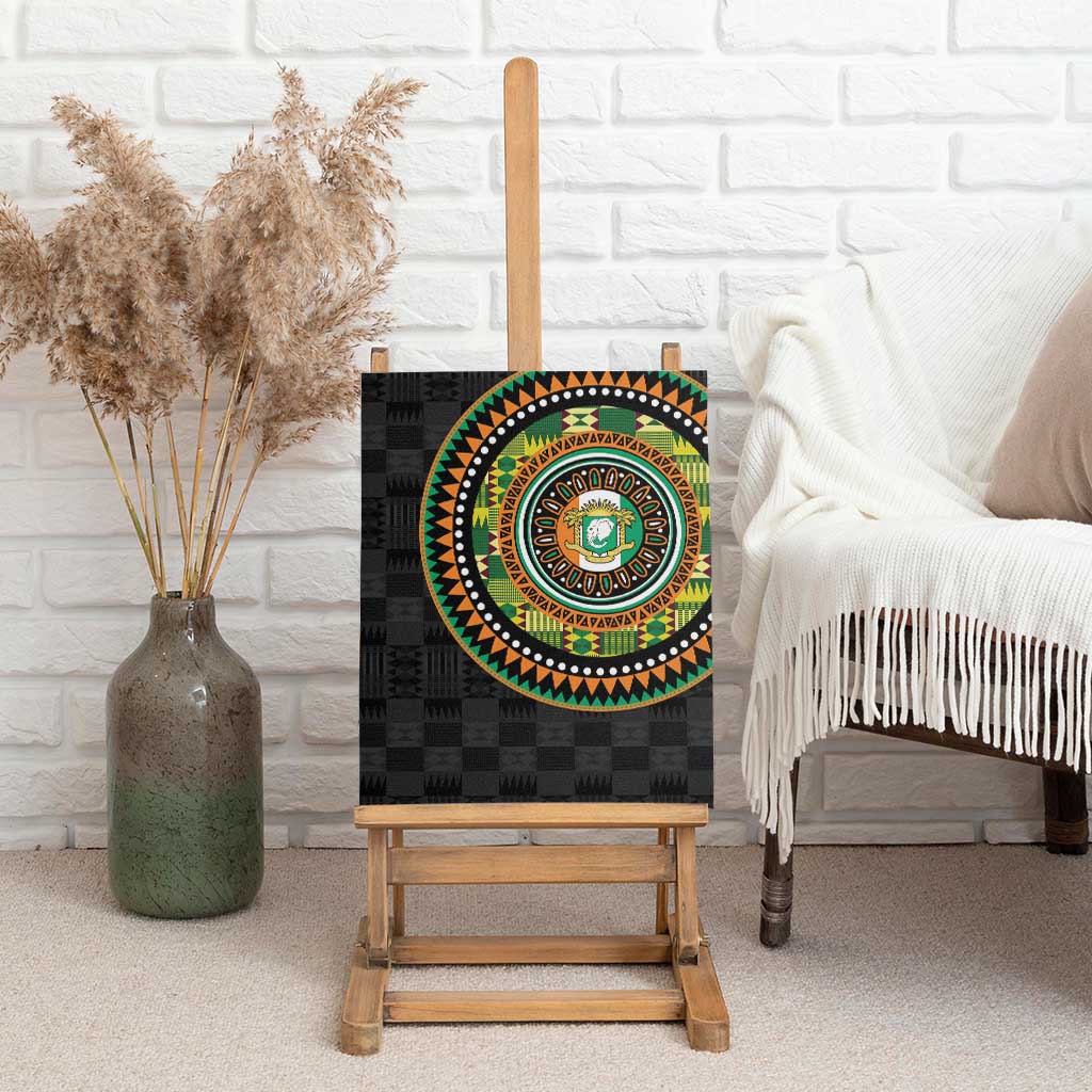 Ivory Coast Canvas Wall Art African Tribal Pattern