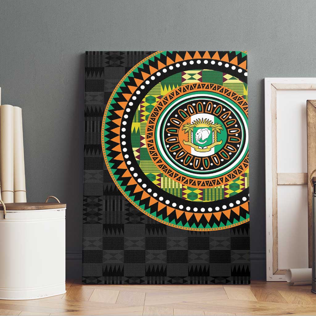 Ivory Coast Canvas Wall Art African Tribal Pattern