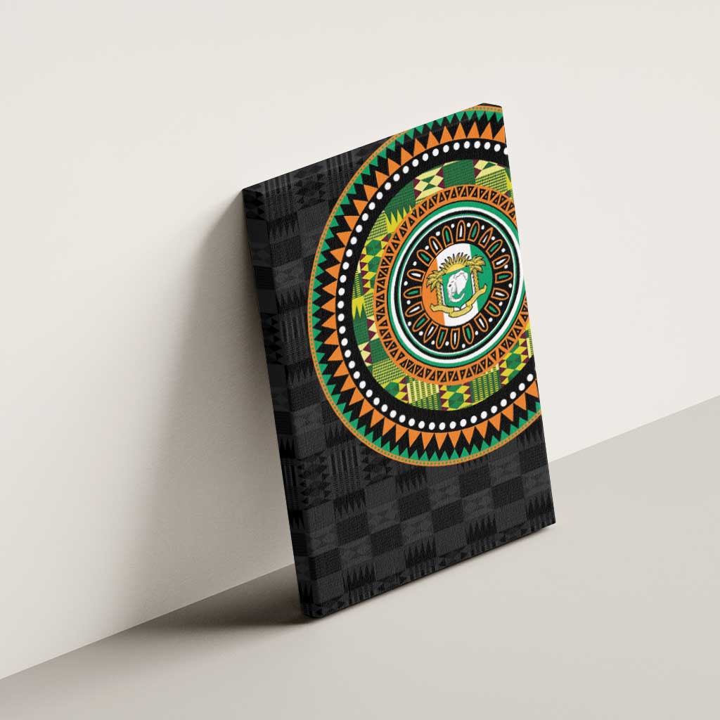 Ivory Coast Canvas Wall Art African Tribal Pattern