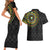 Ivory Coast Couples Matching Short Sleeve Bodycon Dress and Hawaiian Shirt African Tribal Pattern