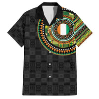 Ivory Coast Family Matching Long Sleeve Bodycon Dress and Hawaiian Shirt African Tribal Pattern