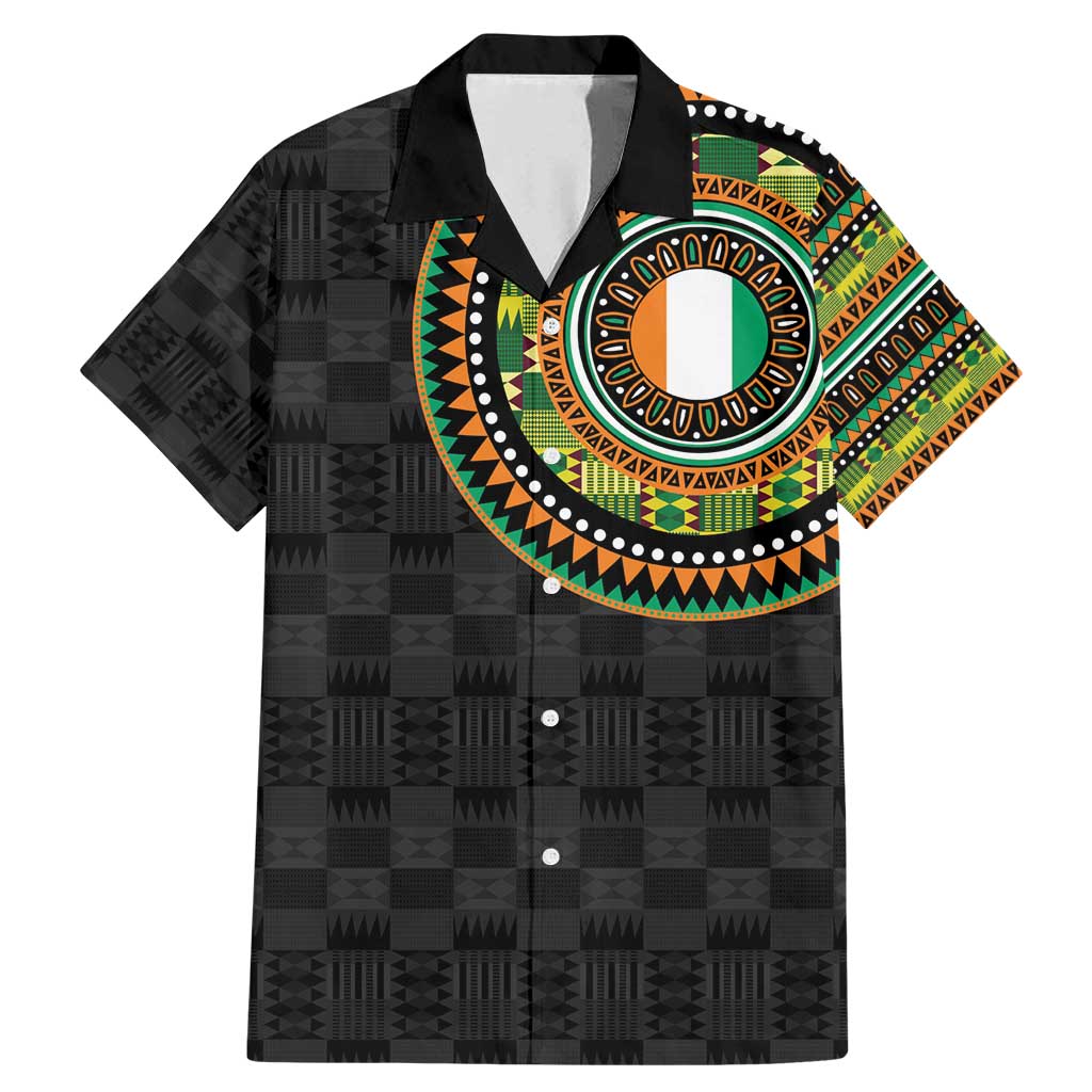 Ivory Coast Family Matching Mermaid Dress and Hawaiian Shirt African Tribal Pattern