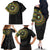 Ivory Coast Family Matching Off The Shoulder Long Sleeve Dress and Hawaiian Shirt African Tribal Pattern