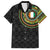Ivory Coast Family Matching Off The Shoulder Long Sleeve Dress and Hawaiian Shirt African Tribal Pattern