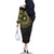 Ivory Coast Family Matching Off The Shoulder Long Sleeve Dress and Hawaiian Shirt African Tribal Pattern