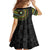 Ivory Coast Family Matching Off Shoulder Maxi Dress and Hawaiian Shirt African Tribal Pattern