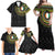 Ivory Coast Family Matching Off Shoulder Maxi Dress and Hawaiian Shirt African Tribal Pattern