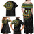 Ivory Coast Family Matching Off Shoulder Maxi Dress and Hawaiian Shirt African Tribal Pattern