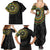Ivory Coast Family Matching Summer Maxi Dress and Hawaiian Shirt African Tribal Pattern