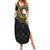 Ivory Coast Family Matching Summer Maxi Dress and Hawaiian Shirt African Tribal Pattern