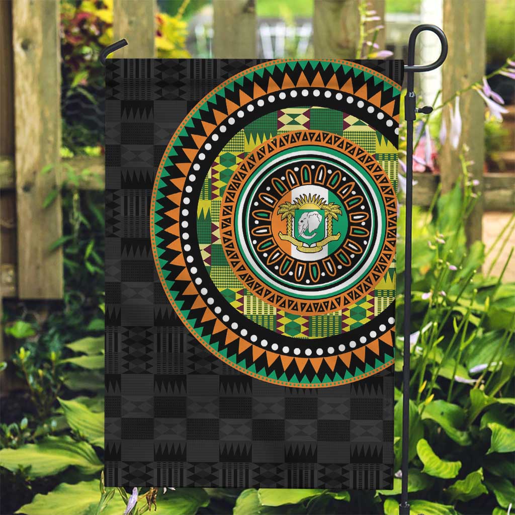 Ivory Coast Garden Flag African Tribal Pattern