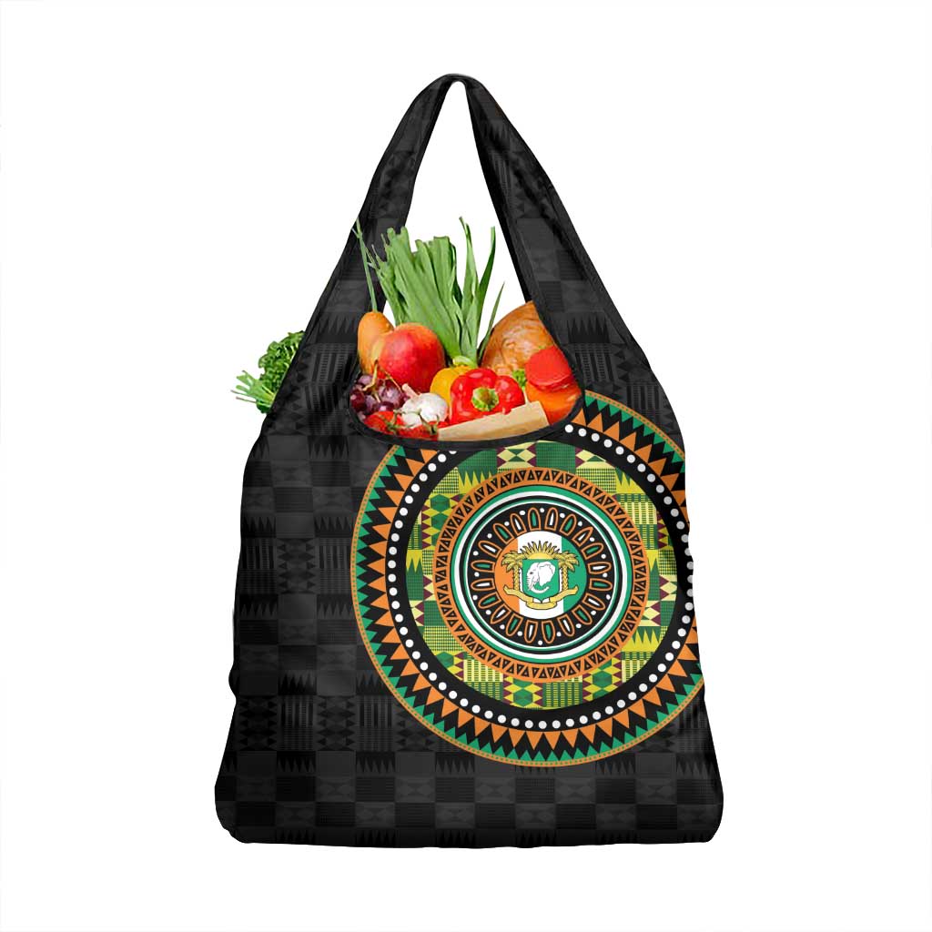 Ivory Coast Grocery Bag African Tribal Pattern