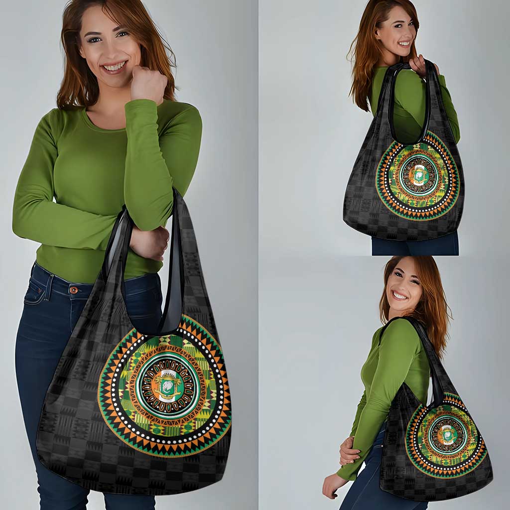 Ivory Coast Grocery Bag African Tribal Pattern
