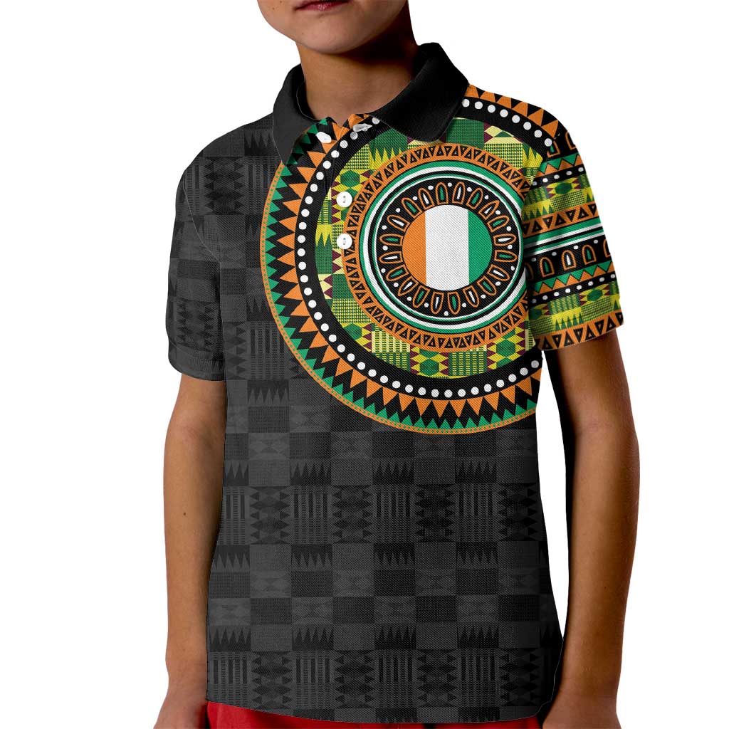 Ivory Coast Kid Polo Shirt African Tribal Pattern