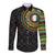 Ivory Coast Long Sleeve Button Shirt African Tribal Pattern
