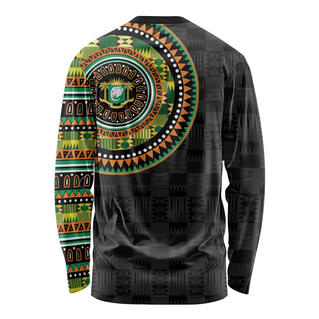 Ivory Coast Long Sleeve Shirt African Tribal Pattern