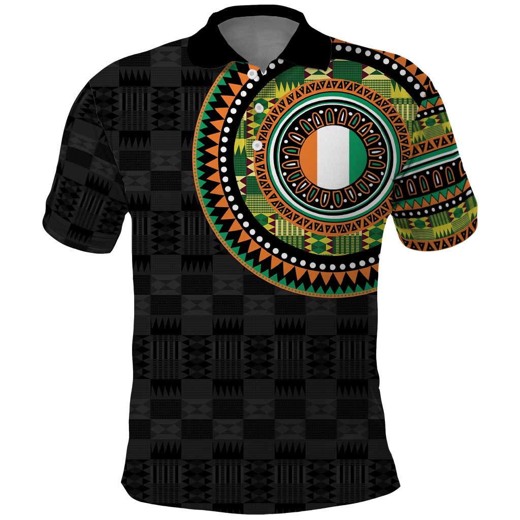 Ivory Coast Polo Shirt African Tribal Pattern