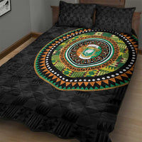Ivory Coast Quilt Bed Set African Tribal Pattern