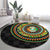 Ivory Coast Round Carpet African Tribal Pattern