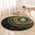Ivory Coast Round Carpet African Tribal Pattern