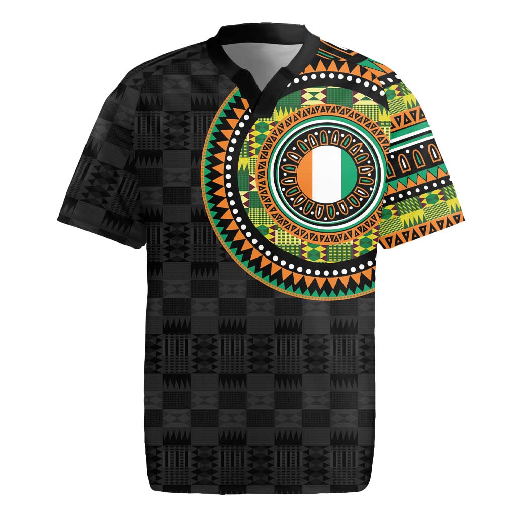Ivory Coast Rugby Jersey African Tribal Pattern