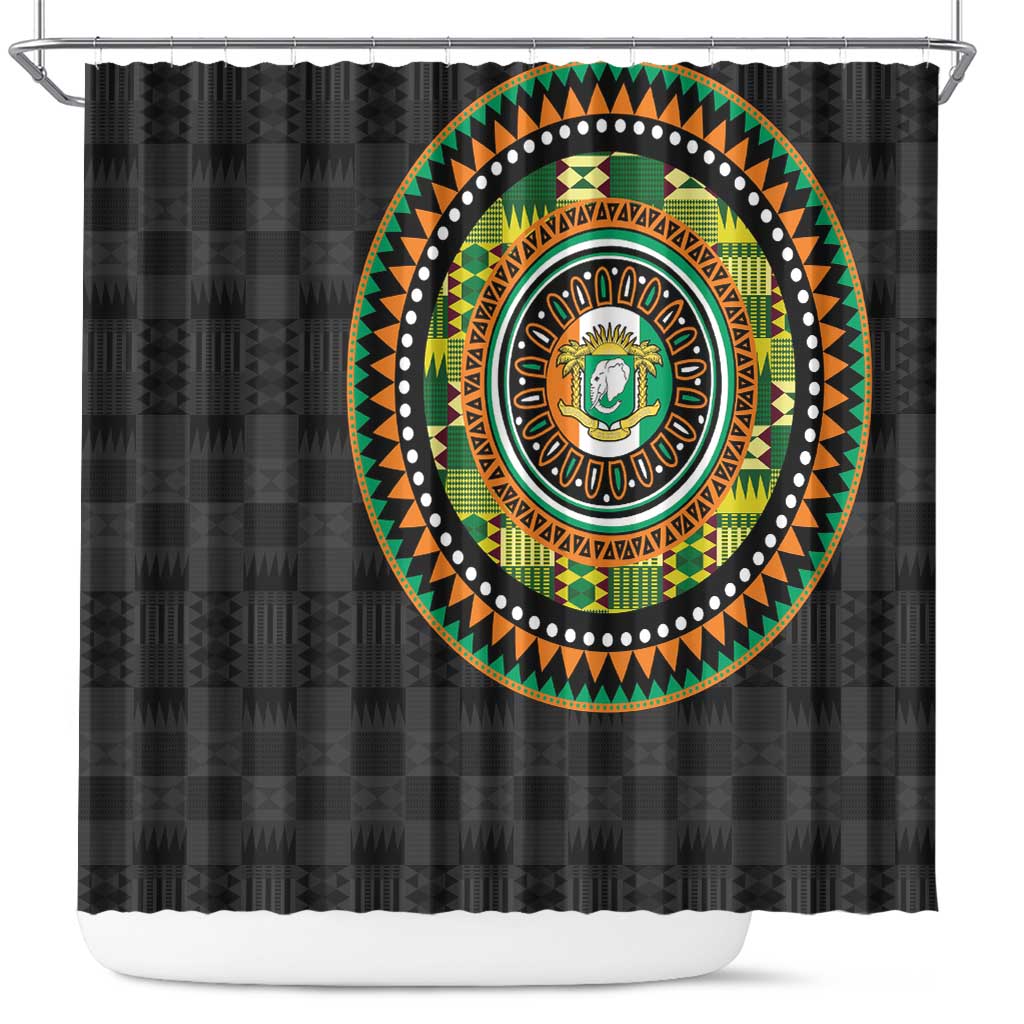 Ivory Coast Shower Curtain African Tribal Pattern