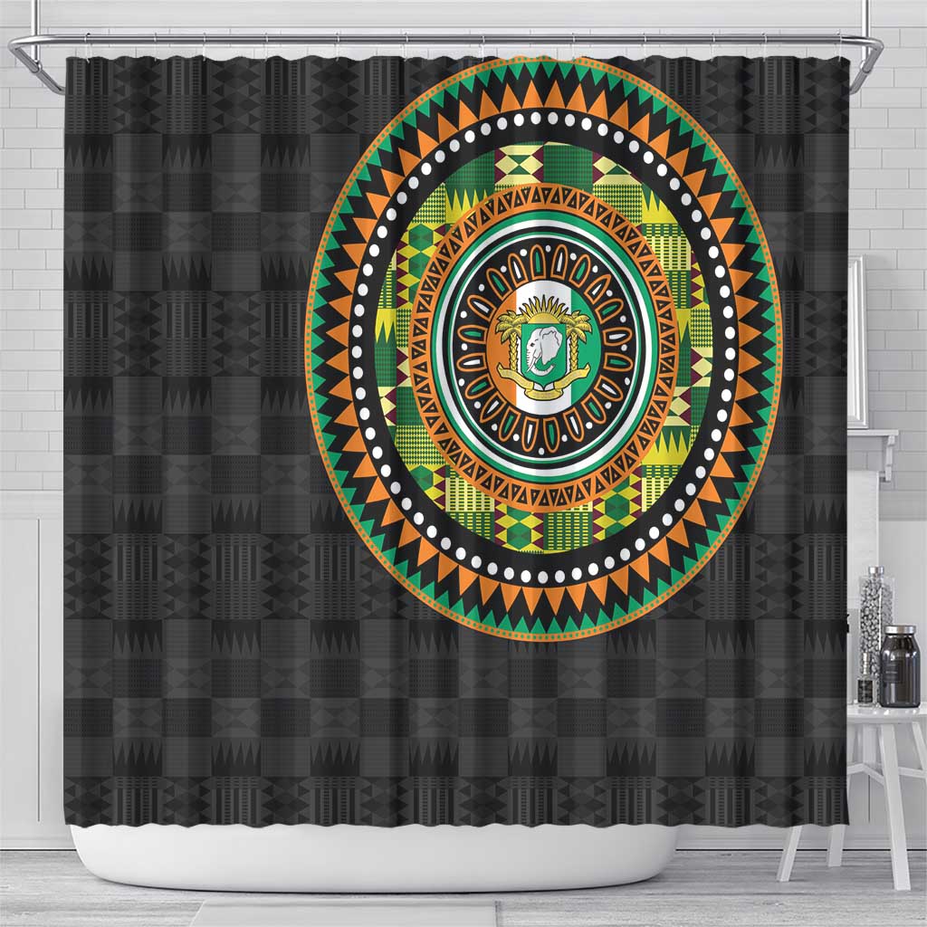 Ivory Coast Shower Curtain African Tribal Pattern