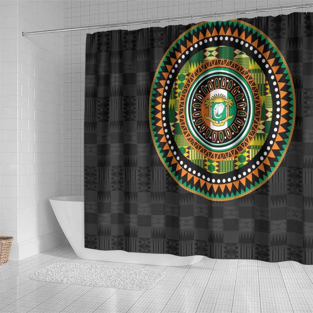 Ivory Coast Shower Curtain African Tribal Pattern