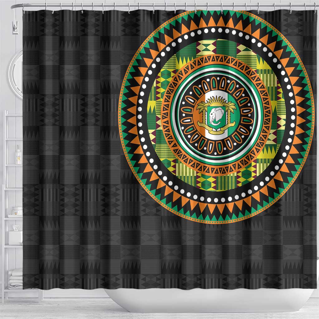 Ivory Coast Shower Curtain African Tribal Pattern