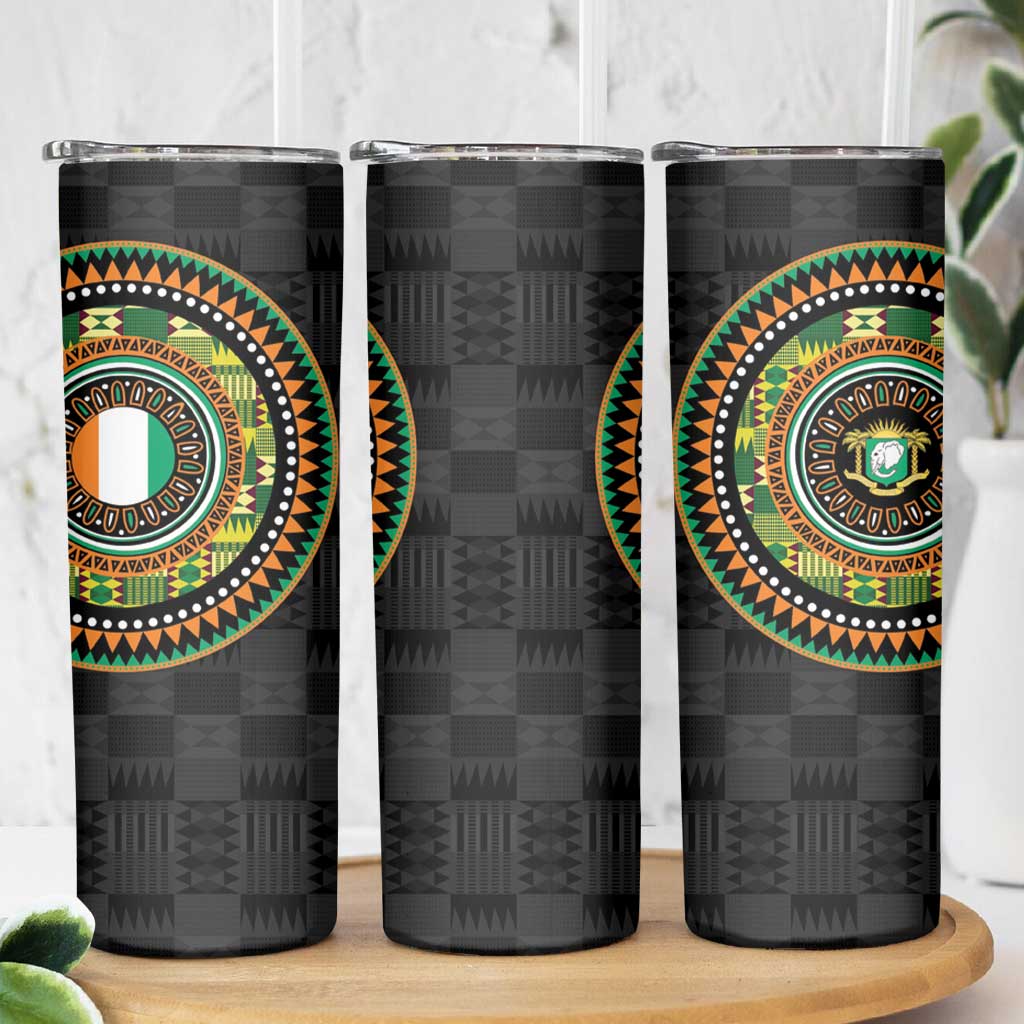 Ivory Coast Skinny Tumbler African Tribal Pattern
