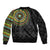 Ivory Coast Sleeve Zip Bomber Jacket African Tribal Pattern