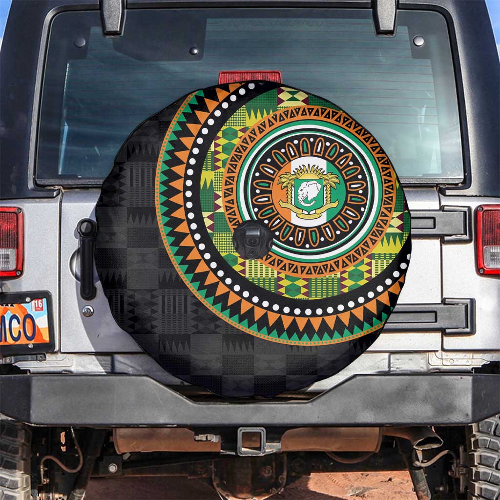 Ivory Coast Spare Tire Cover African Tribal Pattern