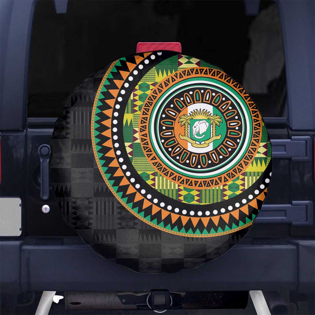 Ivory Coast Spare Tire Cover African Tribal Pattern