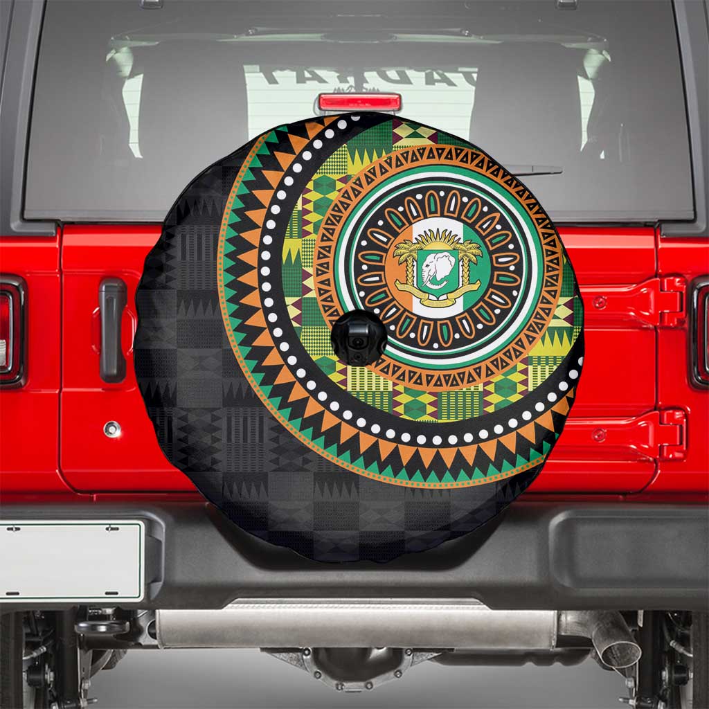Ivory Coast Spare Tire Cover African Tribal Pattern