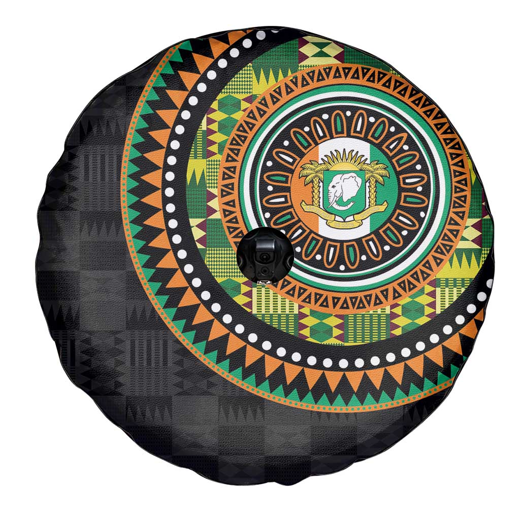 Ivory Coast Spare Tire Cover African Tribal Pattern
