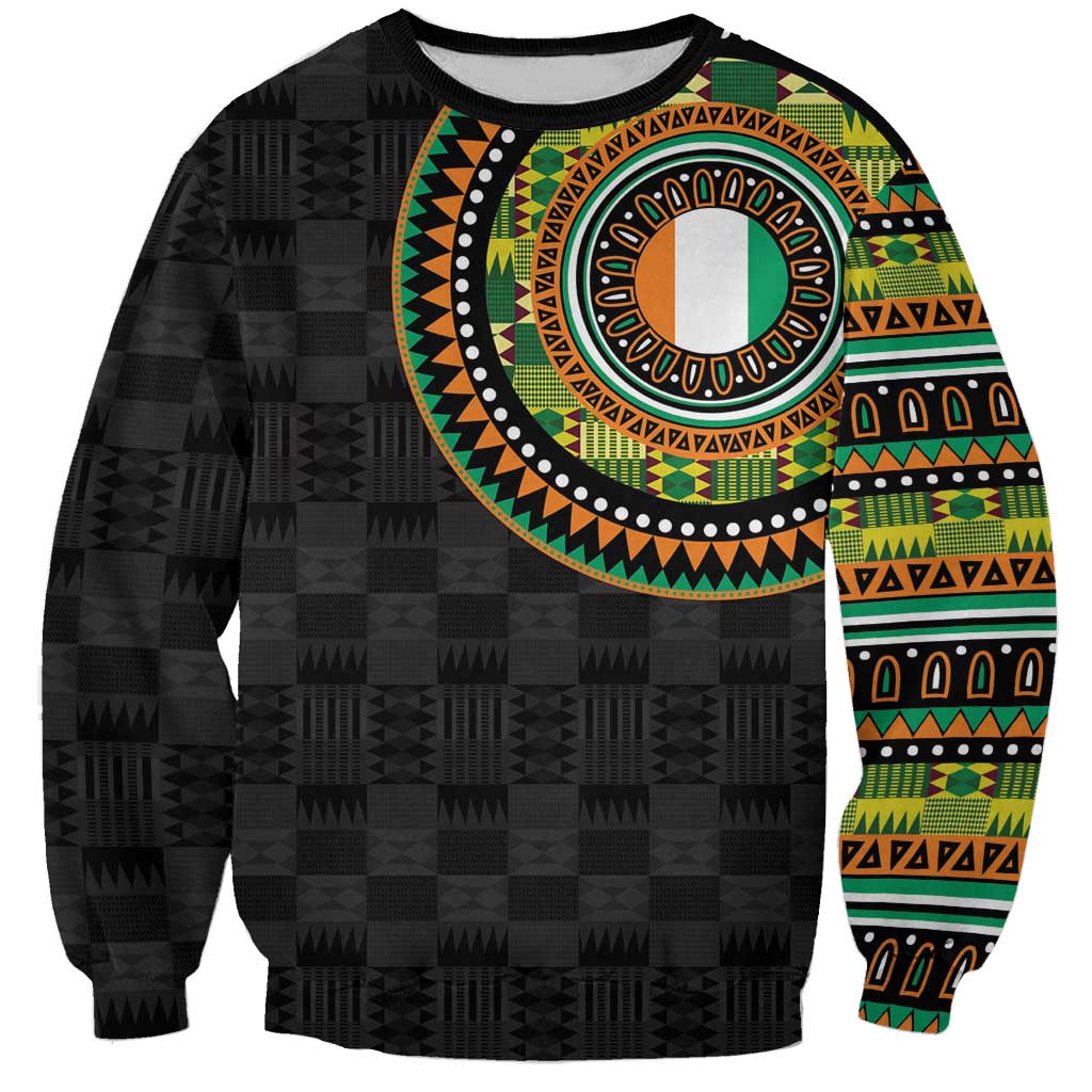 Ivory Coast Sweatshirt African Tribal Pattern