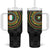 Ivory Coast Tumbler With Handle African Tribal Pattern