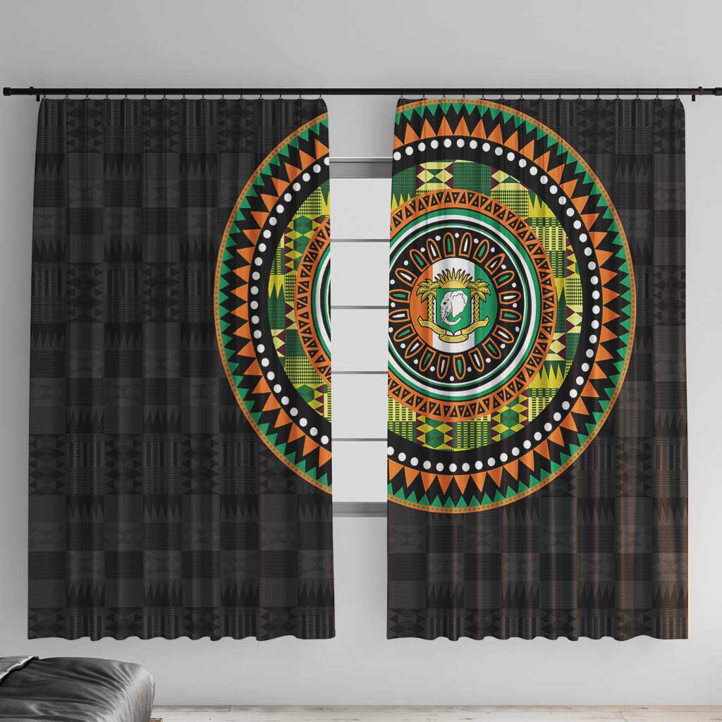 Ivory Coast Window Curtain African Tribal Pattern