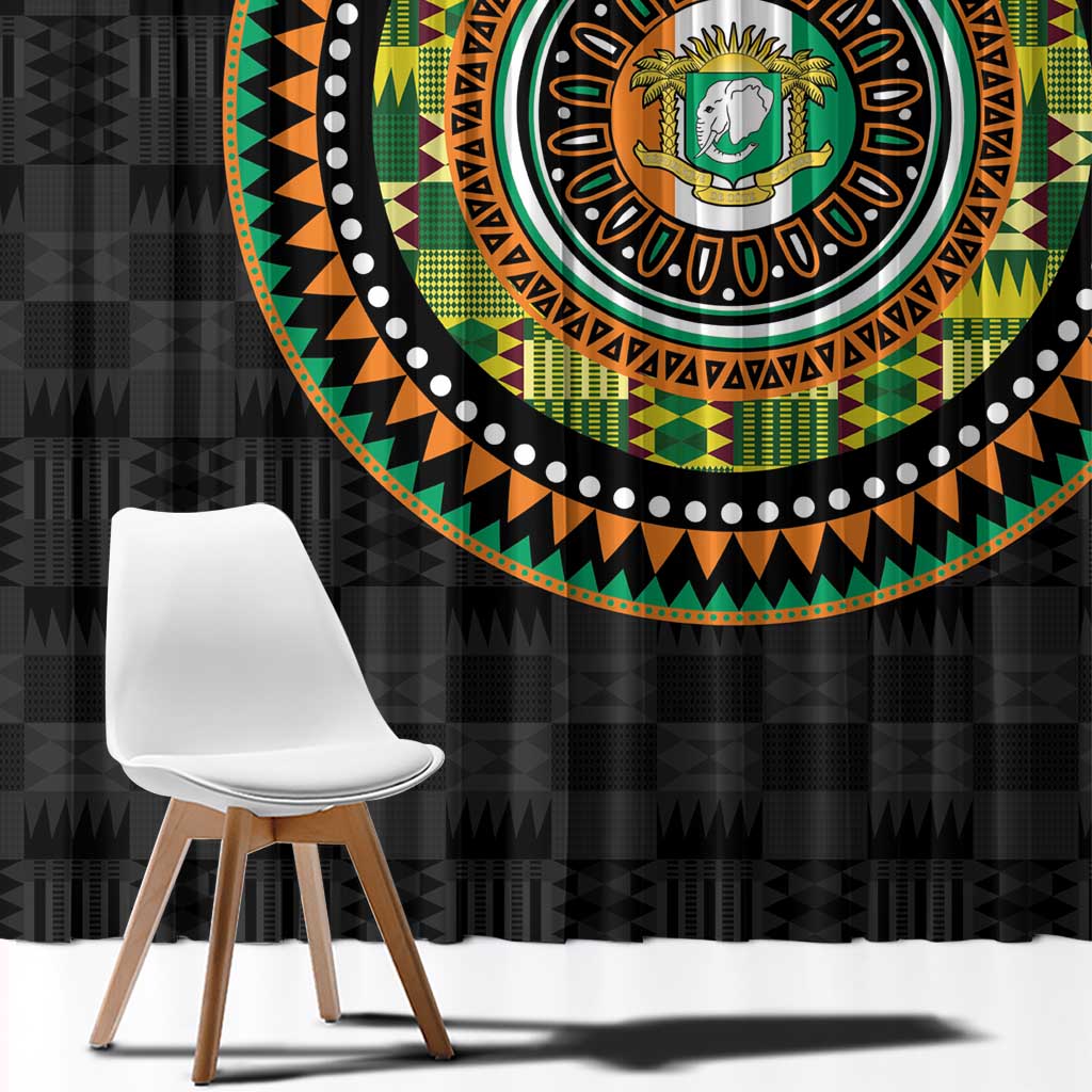 Ivory Coast Window Curtain African Tribal Pattern