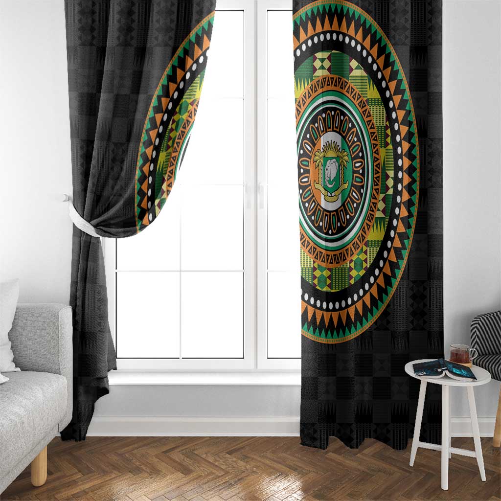 Ivory Coast Window Curtain African Tribal Pattern